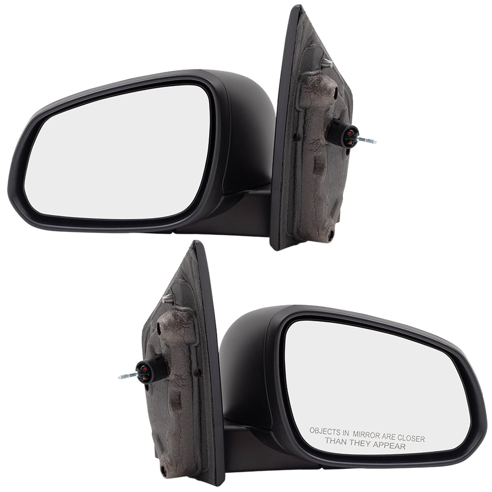 Brock Replacement Set Manual Remote Side View Door Mirrors Compatible with 2016 Spark LS