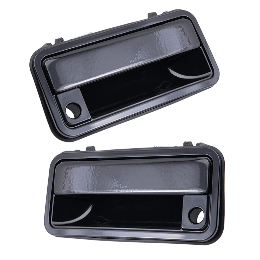 1988-2000 GM Pickup/SUV Outside Door Handle Paint To Match Black Metal Handle-Plastic Base Set Front LH+RH