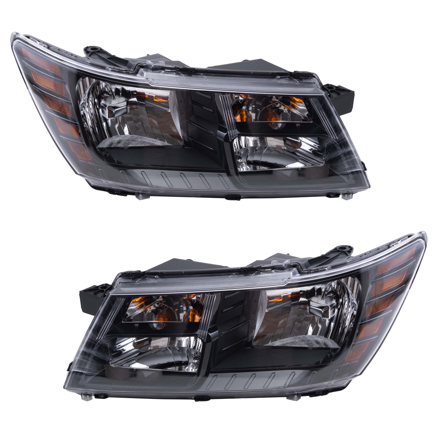 Halogen Combination Headlight Assembly Set Driver Side Left Passenger Side Right  For 2014-2020 Dodge Journey