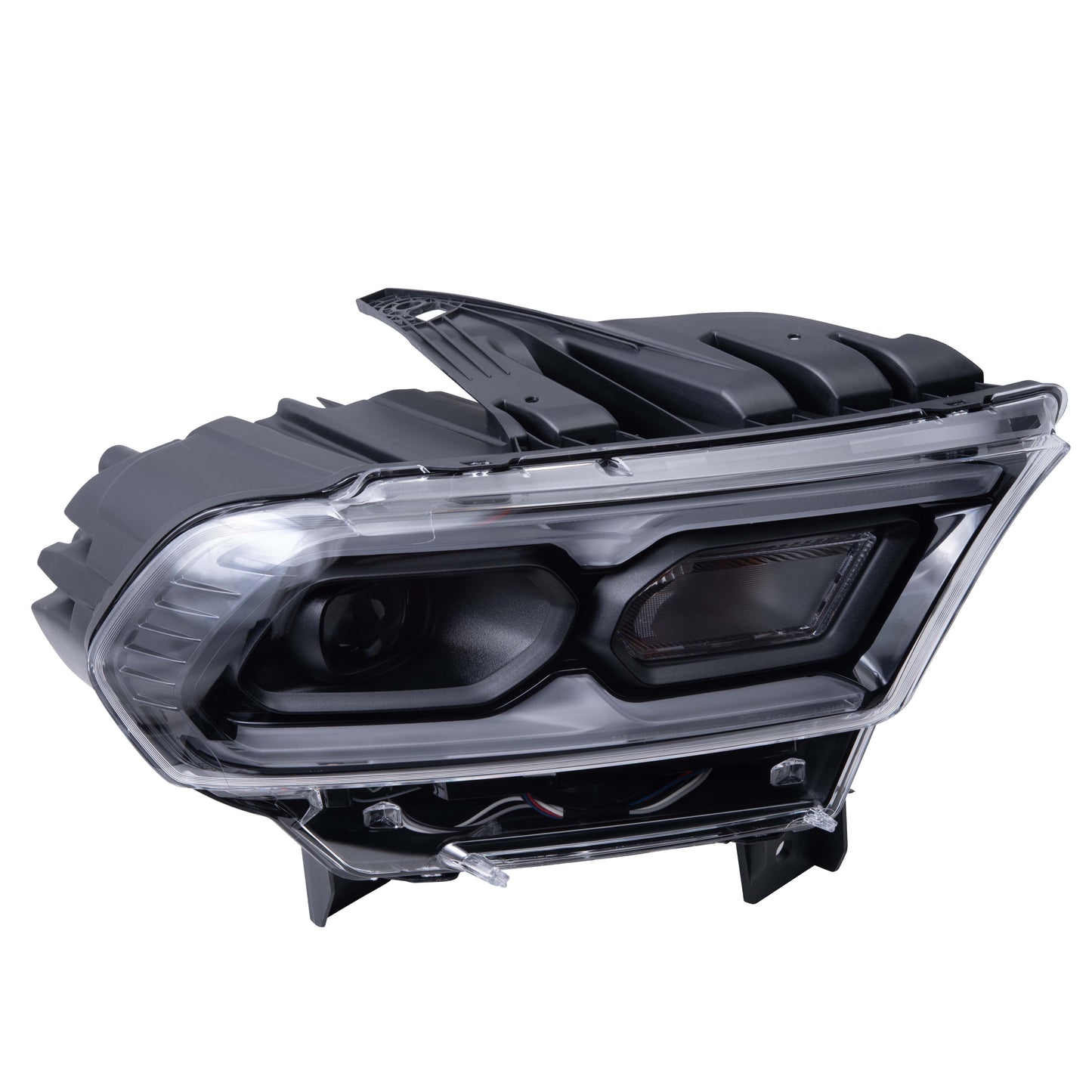 LED Combination Headlight Assembly With Standard Type Signal-Black Trim Without Automatic High Beam Set Driver Left Passenger Right For 2021-2023 Dodge Durango