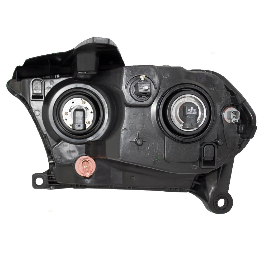 Headlight Assembly for 11-13 Dodge Durango Passengers Halogen Lens w/Black Bezel