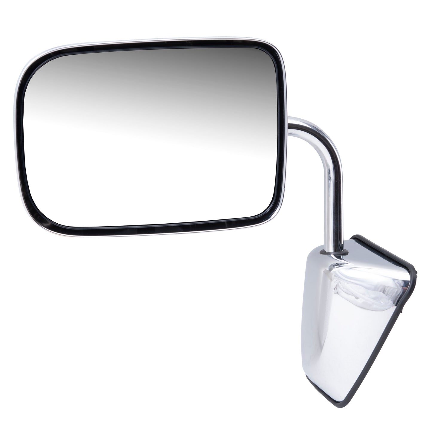 Replacement Driver Manual Side View Chrome Mirror Compatible with 1988-1993 1500 2500 3500 Pickup Truck Ramcharger 55074999