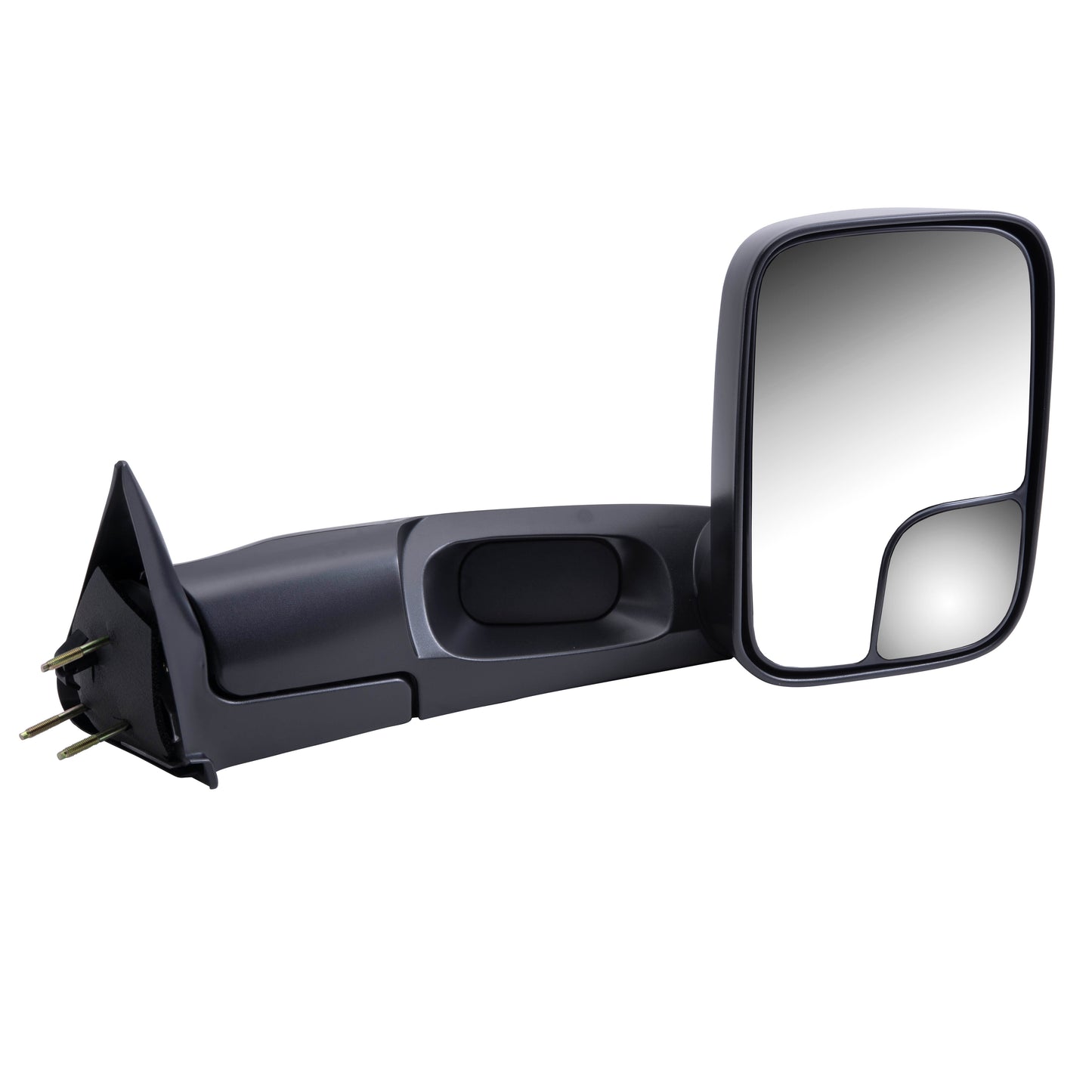 Brock Aftermarket Replacement Passenger Right Manual Mirror Textured Black 7x10 Flip-up Trailer Tow Original Arm Design Compatible with 1994-2001 Dodge 1500