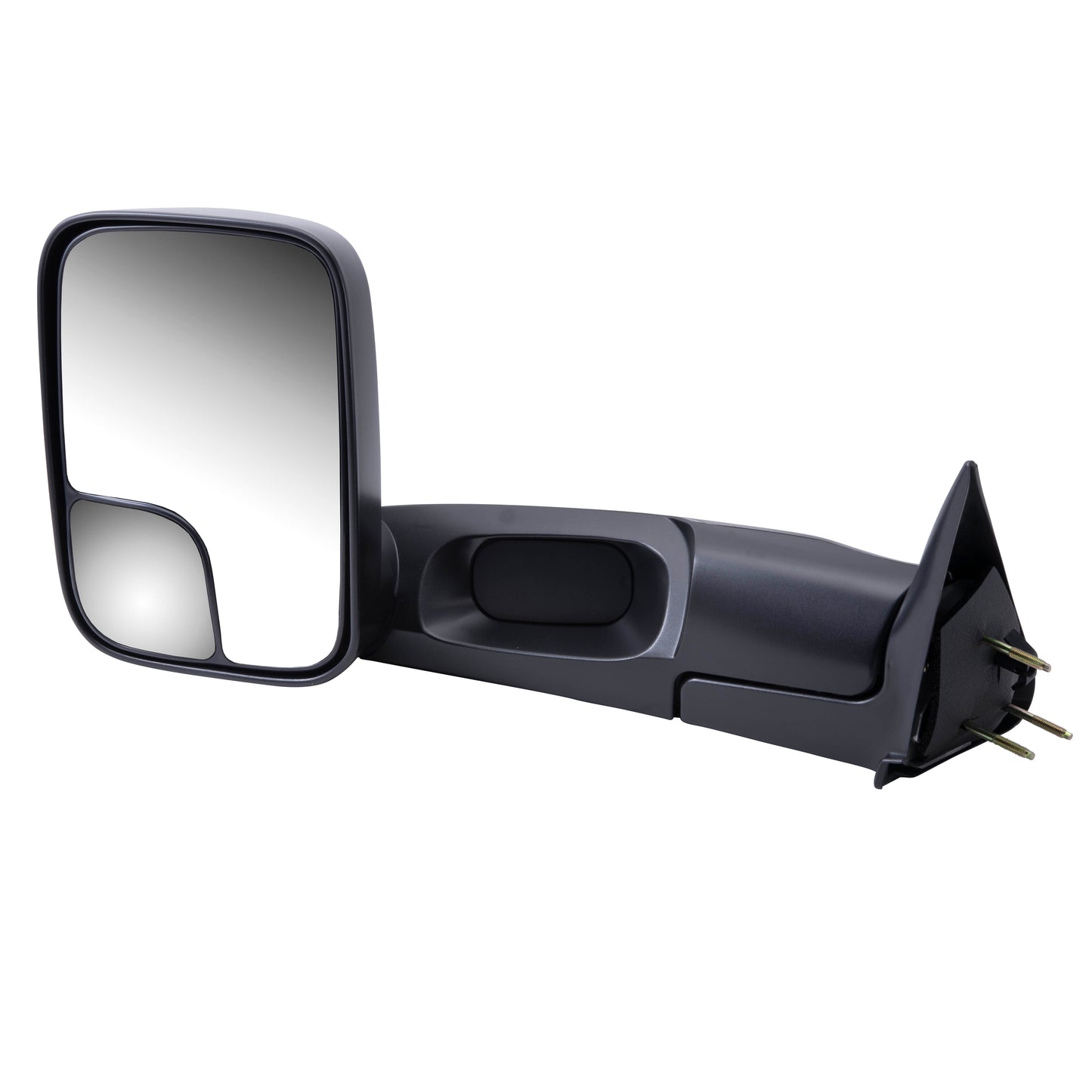 Brock Aftermarket Replacement Driver Left Manual Trailer Tow Mirror Textured Black 7x10 Flip-up Compatible with 1994-2001 Dodge 1500