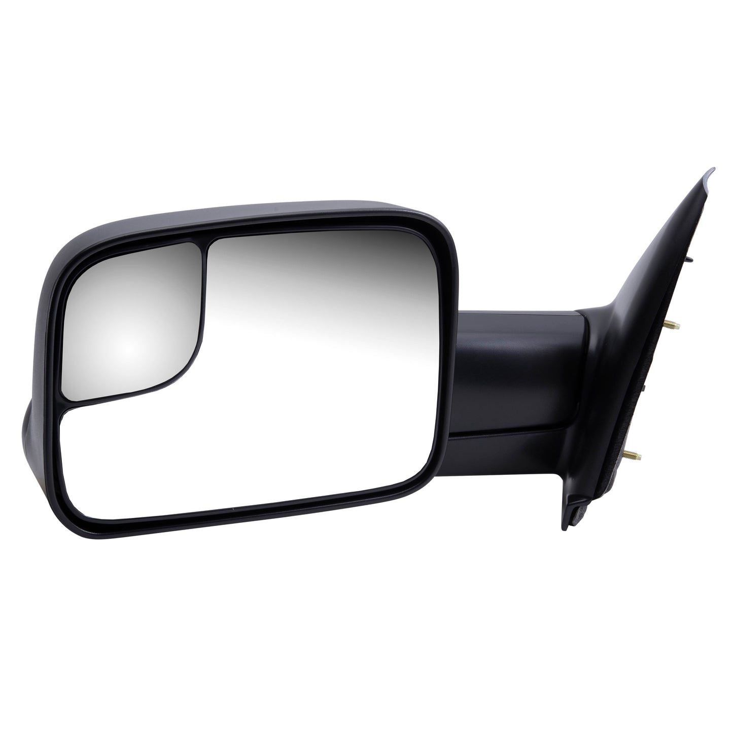 Brock Replacement Driver Manual Tow Side Mirror 7x10 Flip-Up Textured Black Compatible with 2002-2008 1500 2003-2009 2500 2003-2010 3500 Pickup Truck 55077493AN