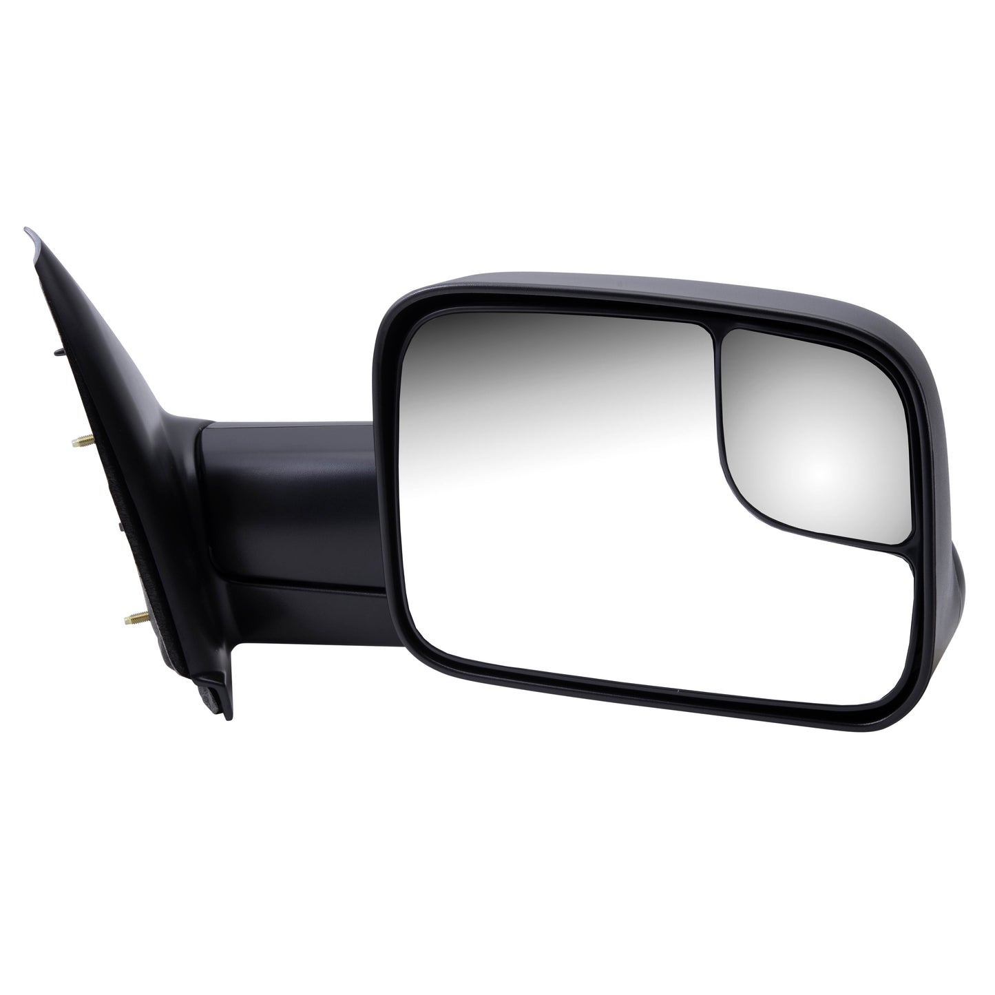 Brock Replacement Passenger Manual Side Tow Mirror 7x10 Flip-Up Textured Black Compatible with 2002-2008 1500 2003-2009 2500 2003-2010 3500 Pickup Truck 55077492AN