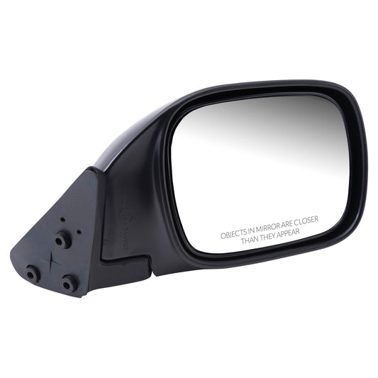 Replacement Passenger Manual Side View Mirror Textured Black Compatible with 1997-2001 Cherokee 55154946AC