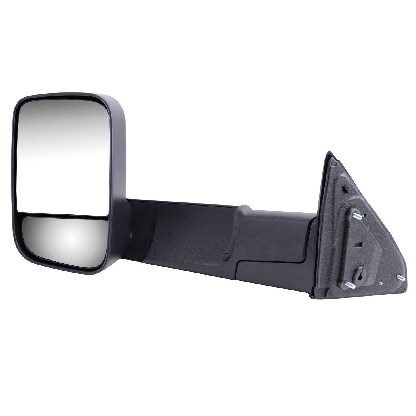 Brock Aftermarket Replacement Driver Left Manual Tow Mirror Textured Black Flip-up with Temperature Sensor Compatible with 2013-2018 RAM 1500