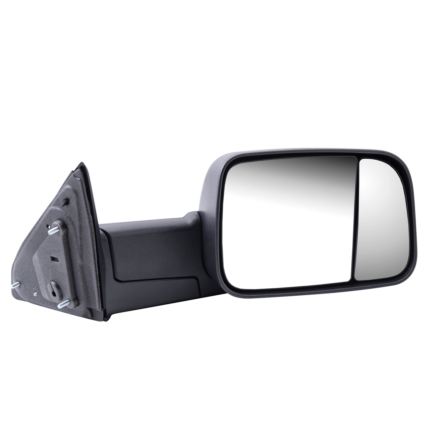 Brock Aftermarket Replacement Driver Left Passenger Right Manual Tow Mirror Textured Black Flip-up with Temperature Sensor Compatible with 2013-2018 RAM 1500