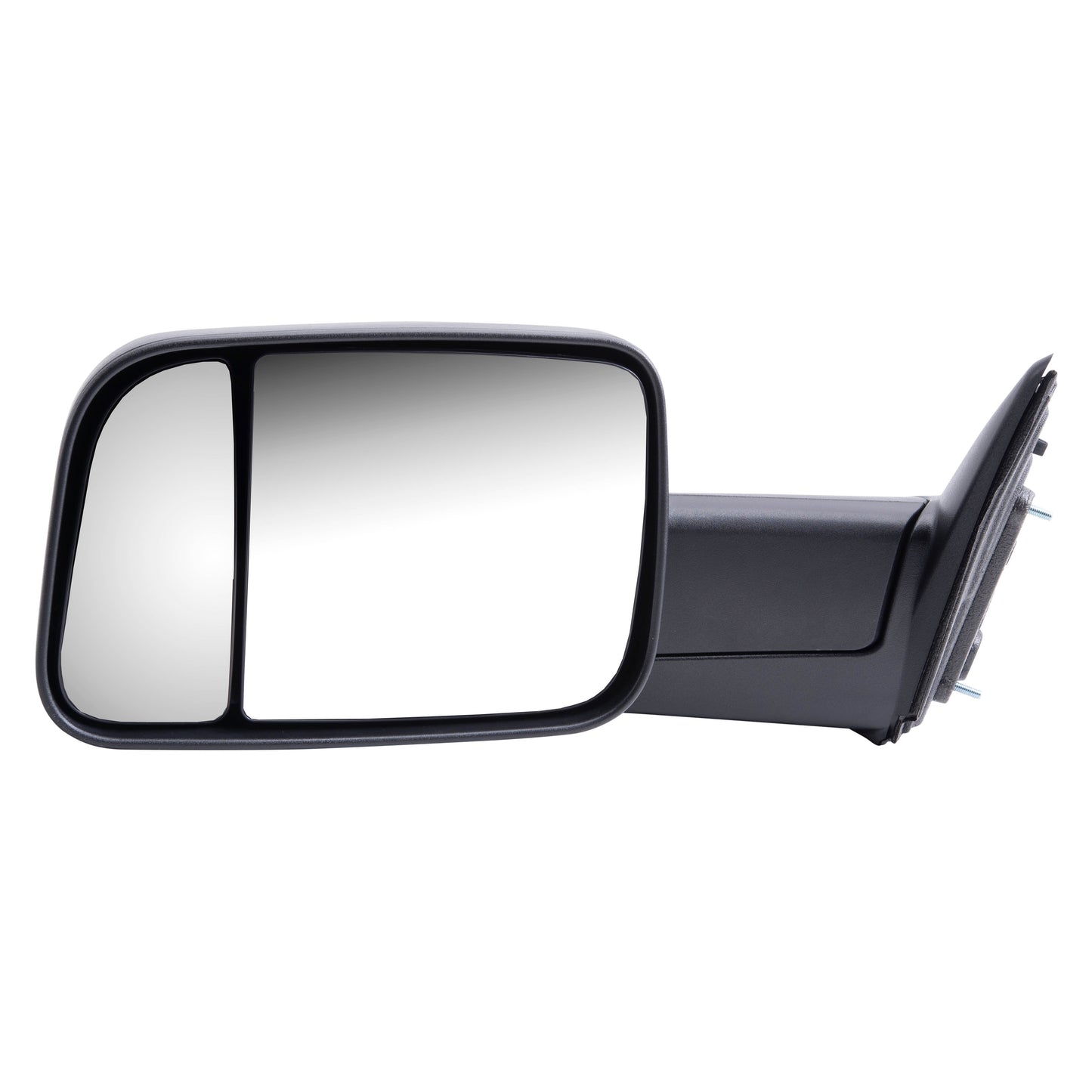 Brock Aftermarket Replacement Driver Left Manual Tow Mirror Textured Black Flip-up with Temperature Sensor Compatible with 2013-2018 RAM 1500