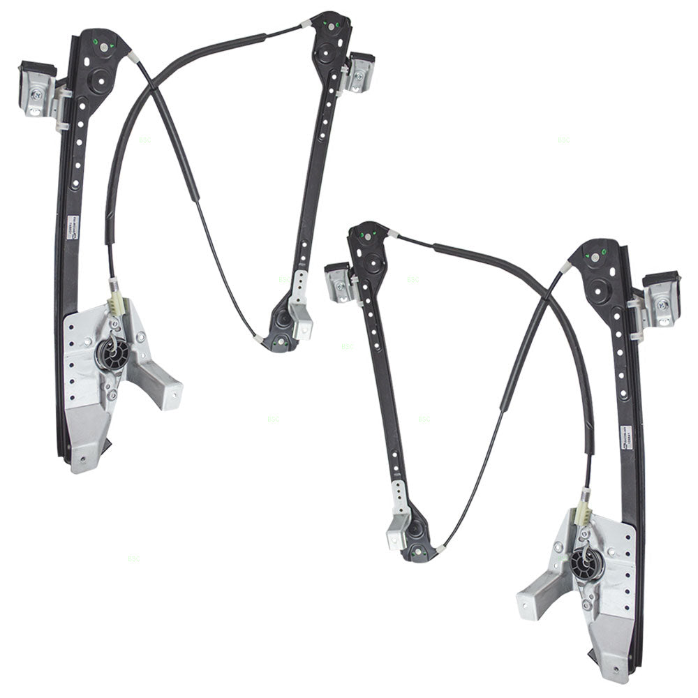 Brock Replacement Pair Set Front Power Window Lift Regulators Compatible with 2004-2008 Pacifica 5020787AE 4894270AC