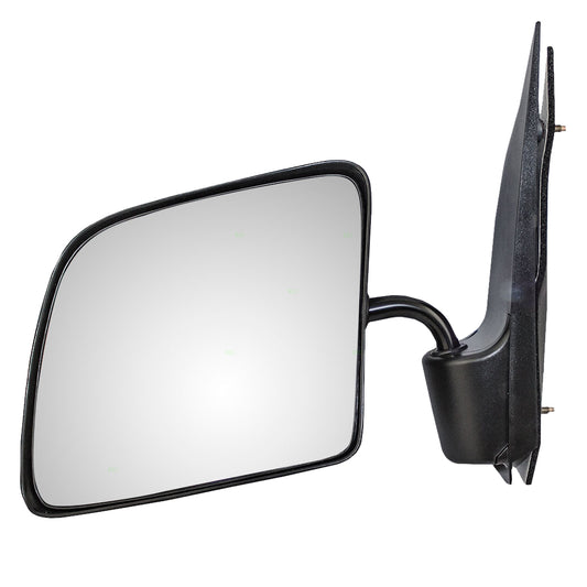 Drivers Manual Side View Mirror Swing Lock Paddle Type with Flat Glass Replacement for 92-07 E-Series Van F4UZ17683A