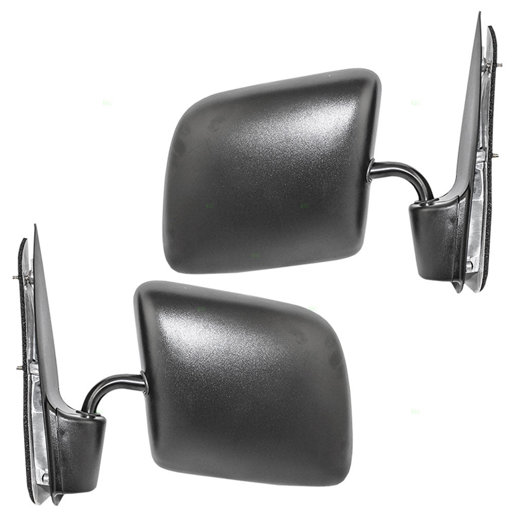 Driver and Passenger Manual Side View Mirrors Swing Lock Paddle Type Replacement for 92-97 Ford E-Series Van F4UZ17683A F4UZ17682A