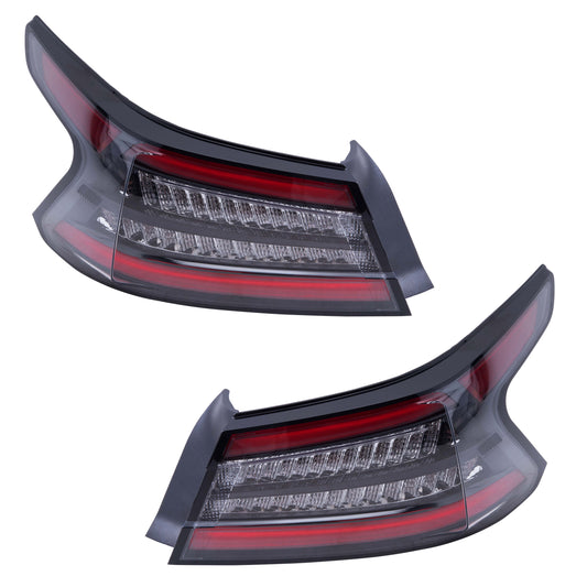 LED Combination Tail Light Assembly Body Mounted Set Driver Left Passenger Right for 2019-2023 Nissan Maxima