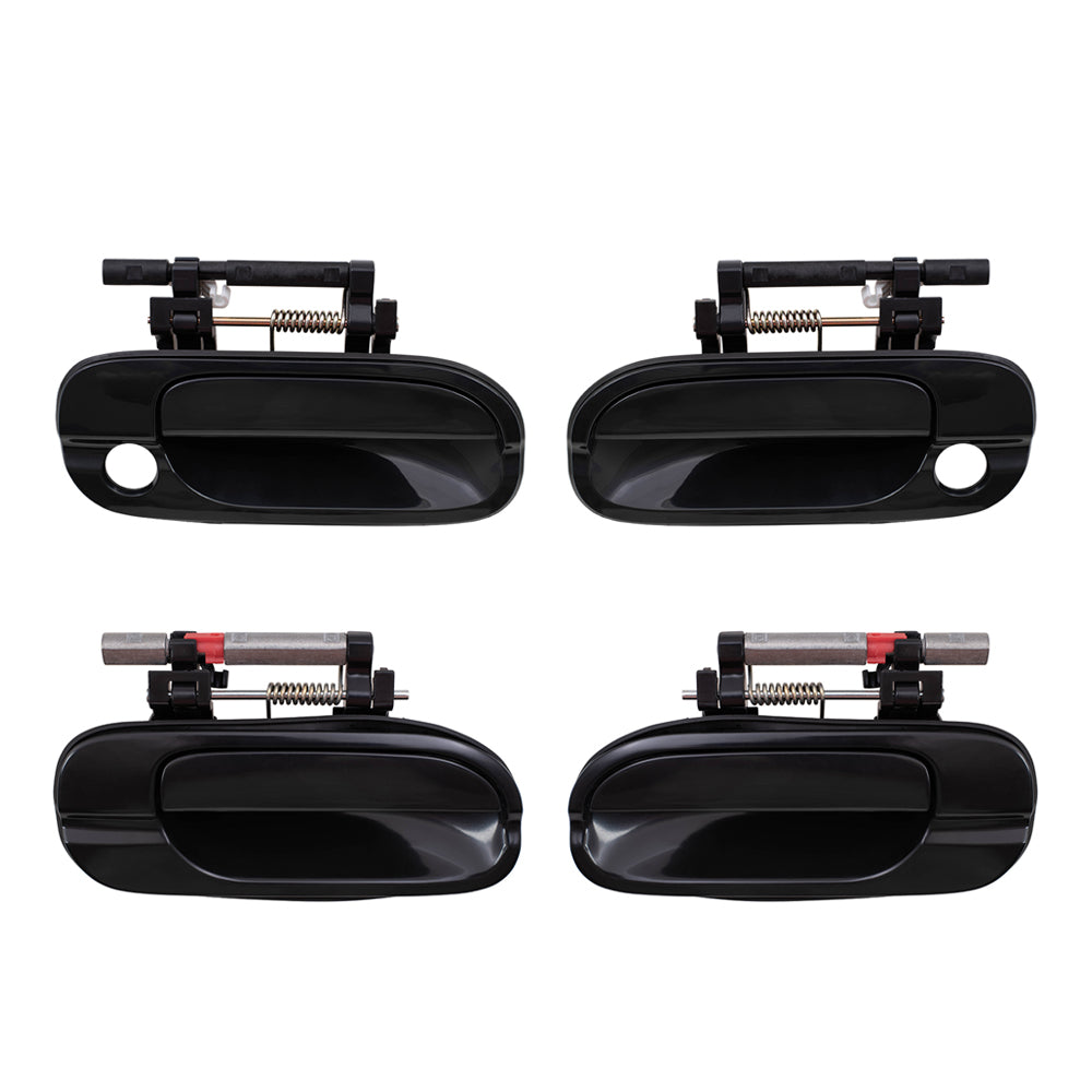 Outside Door Handles for 00-06 Nissan Sentra 4 Pc Front and Rear Exterior Set