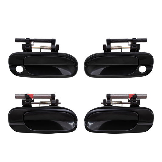 Outside Door Handles for 00-06 Nissan Sentra 4 Pc Front and Rear Exterior Set