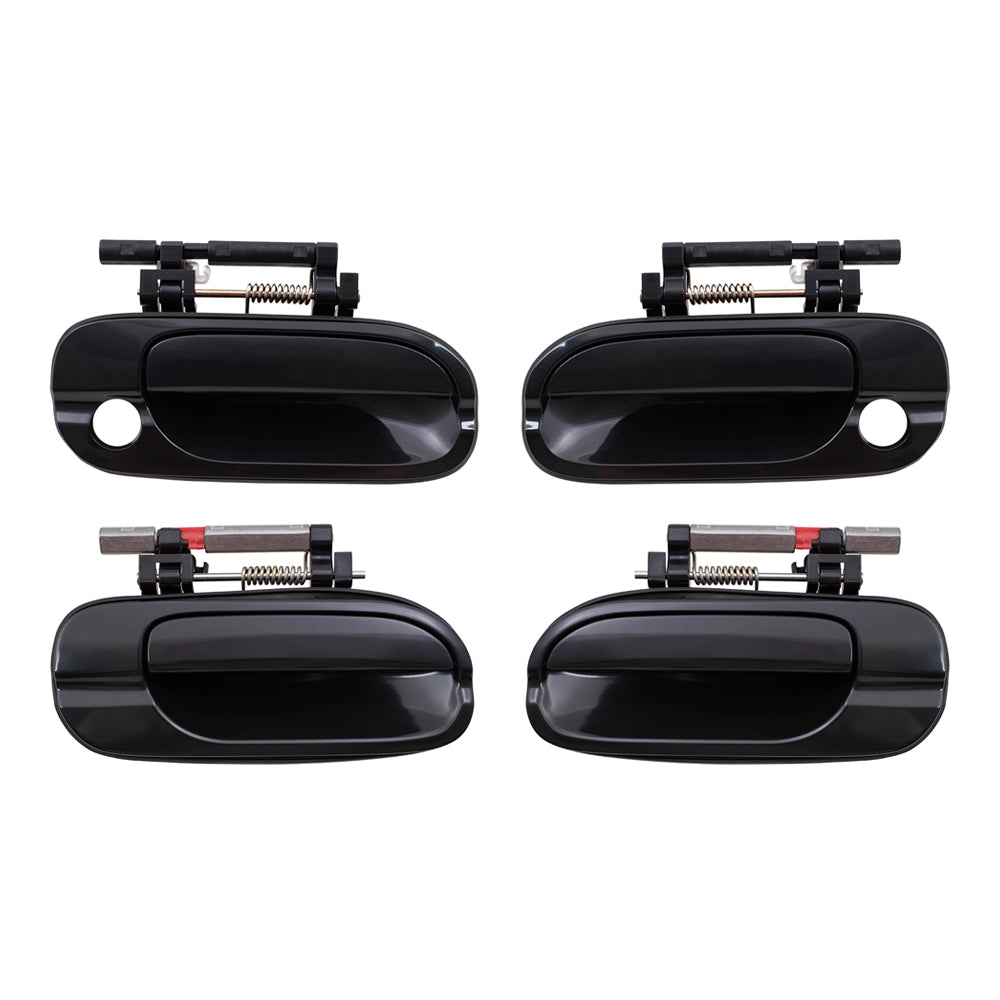 Outside Door Handles for 00-06 Nissan Sentra 4 Pc Front and Rear Exterior Set