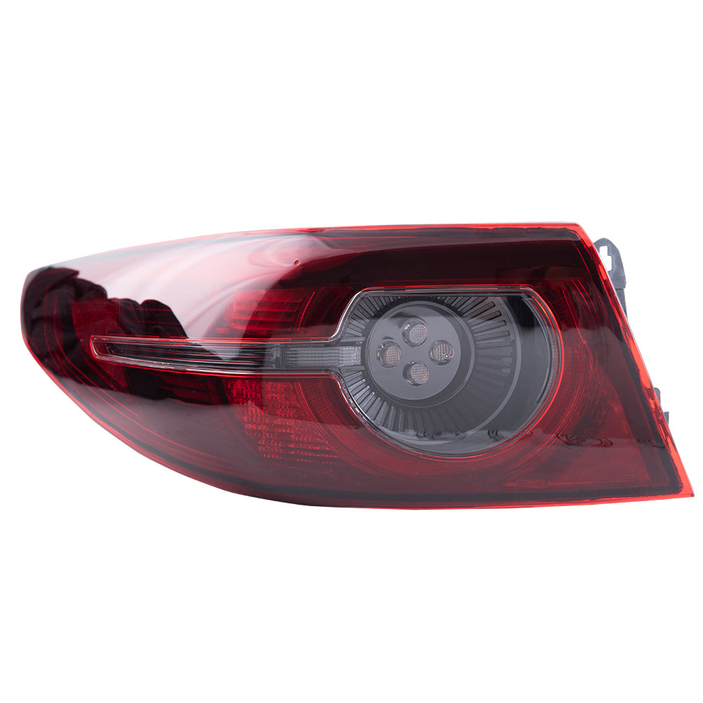 2019-2021 Mazda 3 Sedan Without Signature Lighting Combination Tail Light Assembly Body Mounted LH