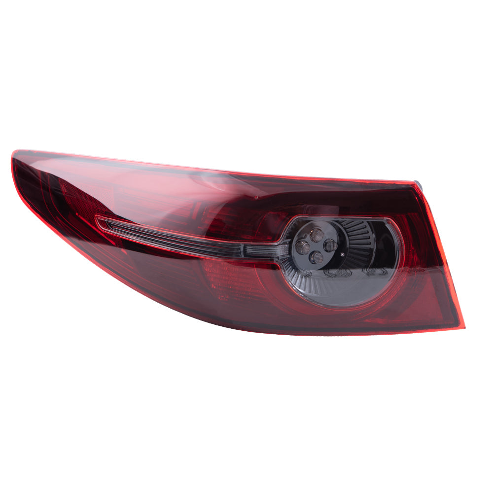 2019-2021 Mazda 3 Sedan Without Signature Lighting Combination Tail Light Assembly Body Mounted LH