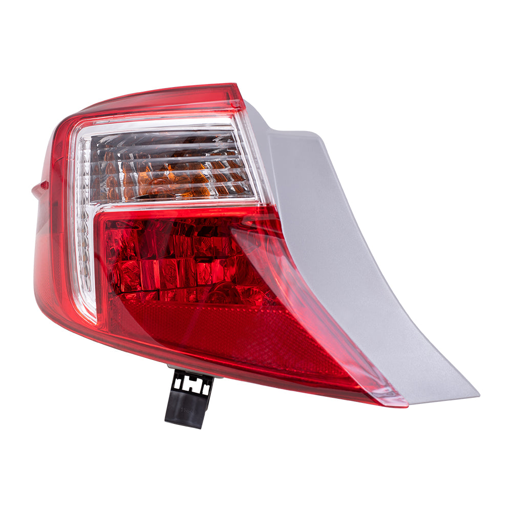 Brock Replacement Drivers Taillight Quarter Panel Mounted Tail Lamp Compatible with 12-14 Camry 81560-06470