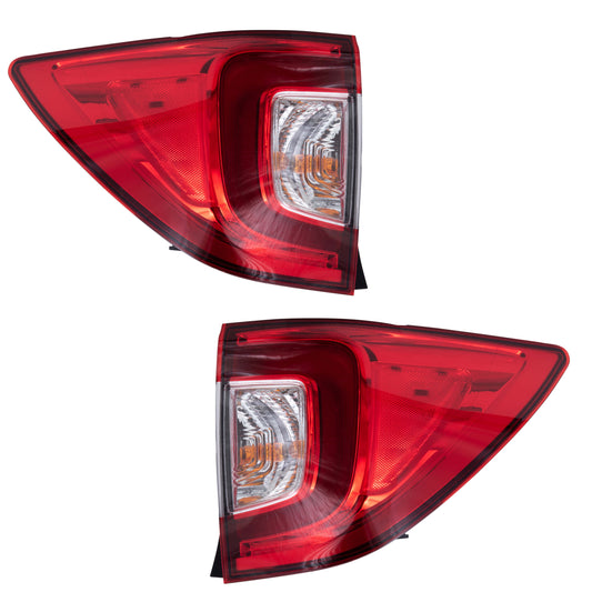 Combination Tail Light Assembly Set Driver Left Passenger Right for 2019-2022 Honda Pilot Elite/EX/EX-L/Special Edition/Touring