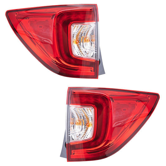 Combination Tail Light Assembly Set Driver Side Left Passenger Side Right for 2019-2021 Honda Passport