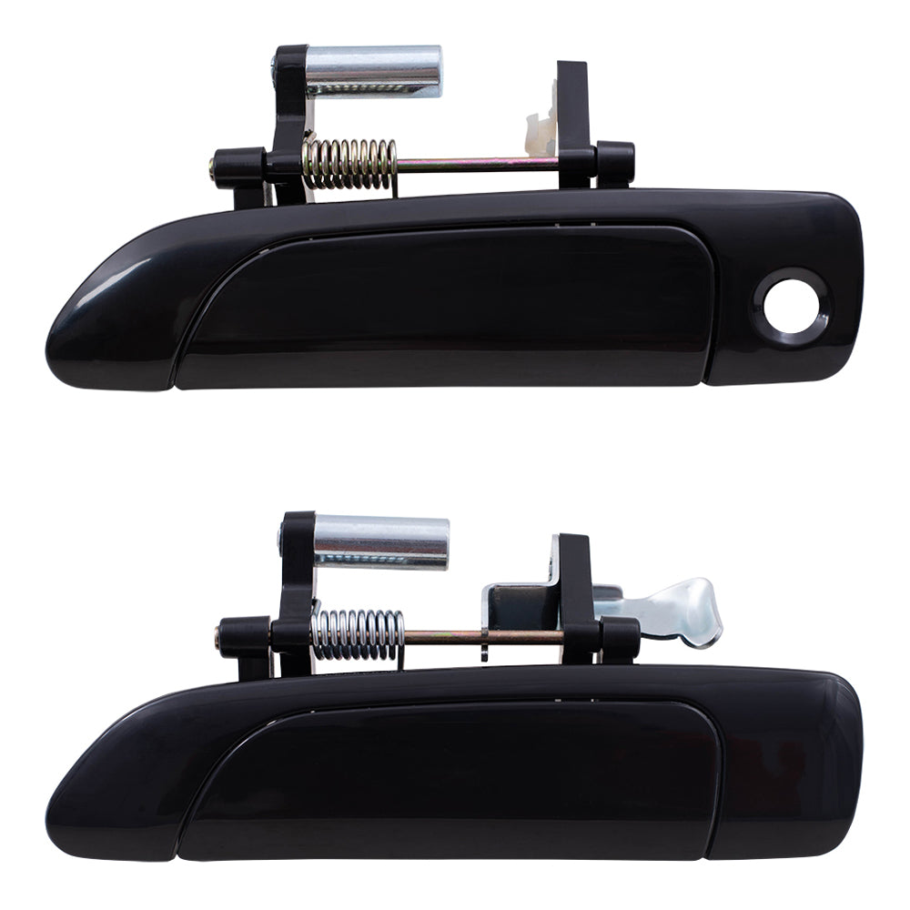 Brock Replacement Drivers Outside Door Handles Replacement for 2001-2005 Civic Sedan Front and Rear Set