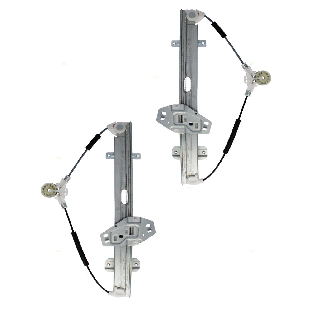 Brock Replacement Pair Set Rear Power Window Lift Regulators Compatible with 99-03 TL 72750-S0K-A03 72710-S0K-A03