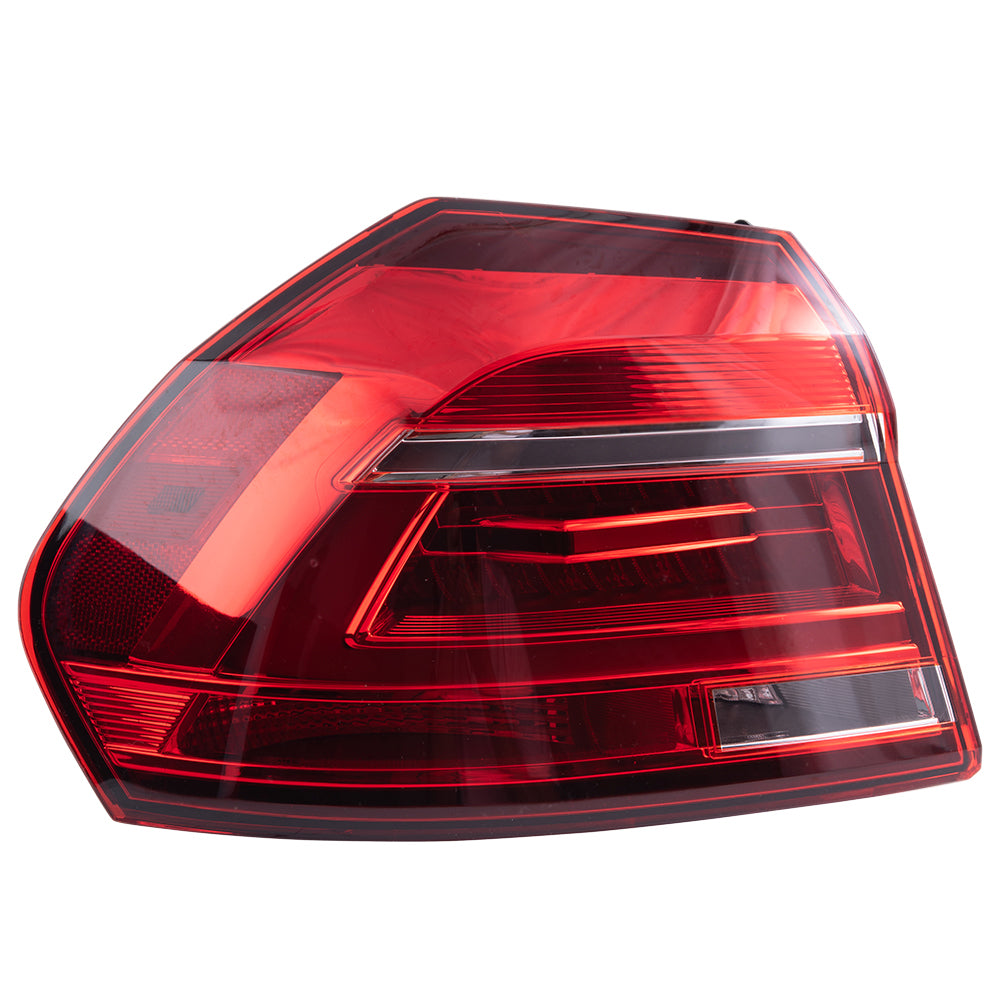 2016-2017 Volkswagen Passat With LED Headlights Built To 7/3/2016 LED Combination Tail Light Assembly Body Mounted LH