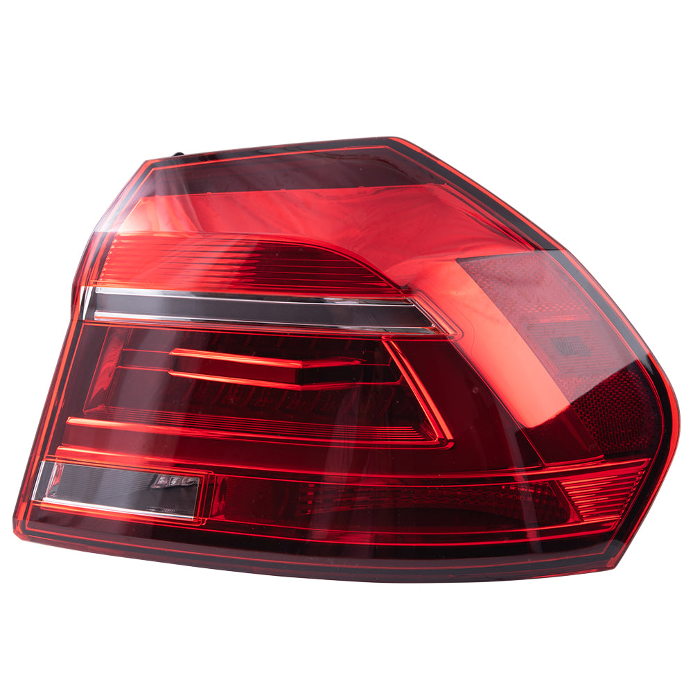 2016-2017 Volkswagen Passat With LED Headlights Built To 7/3/2016 LED Combination Tail Light Assembly Body Mounted RH