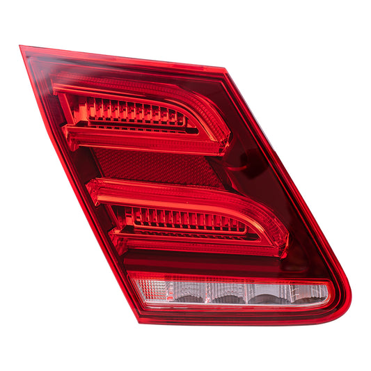 Brock Replacement Drivers Taillight Taillamp Lid Mounted Lens Compatible with 2014 E-Class W212 Sedan 2129062757