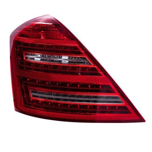 Brock Replacement Drivers Taillight Taillamp Lens Compatible with 2010-2013 S-Class 2218201364