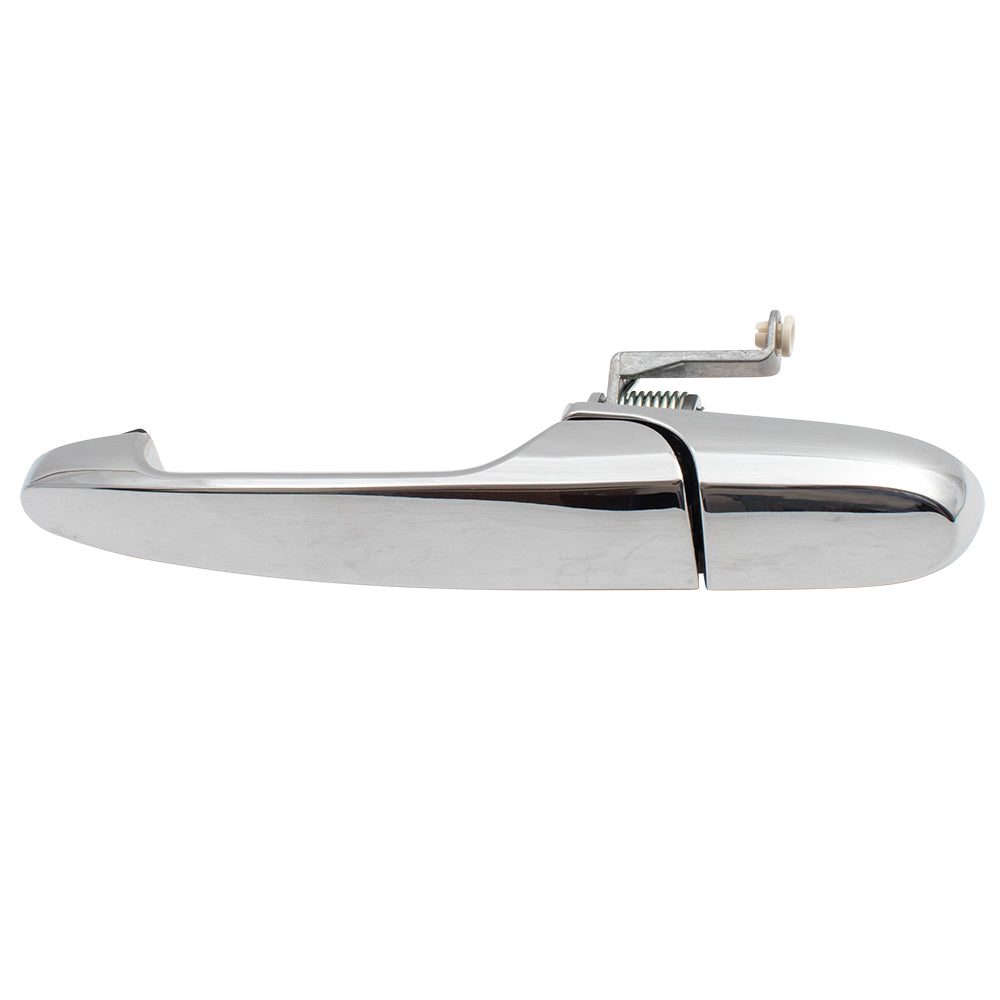 Brock Replacement Drivers Outside Rear Exterior Chrome Door Handle for 05-10 Cobalt 07-09 G5 Replaces 15803524 GM1520134 129-00251AL