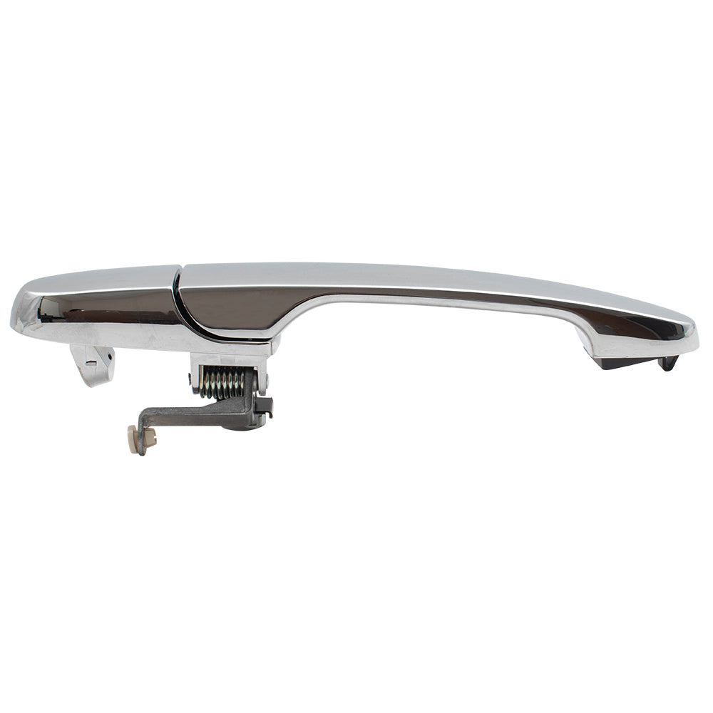 Brock Replacement Drivers Outside Rear Exterior Chrome Door Handle for 05-10 Cobalt 07-09 G5 Replaces 15803524 GM1520134 129-00251AL