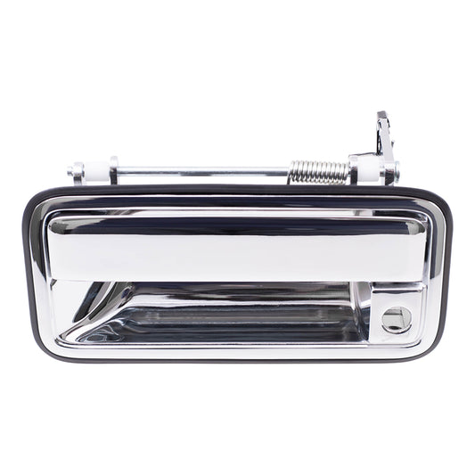 Brock Replacement Drivers Front Outside Outer Chrome Specialty Door Handle Compatible with Pickup Truck 15708043