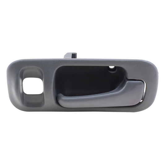 Brock Replacement Passengers Rear Inside Inner Grey Door Handle Compatible with 92-95 Civic Sedan 72620SR4J02ZB