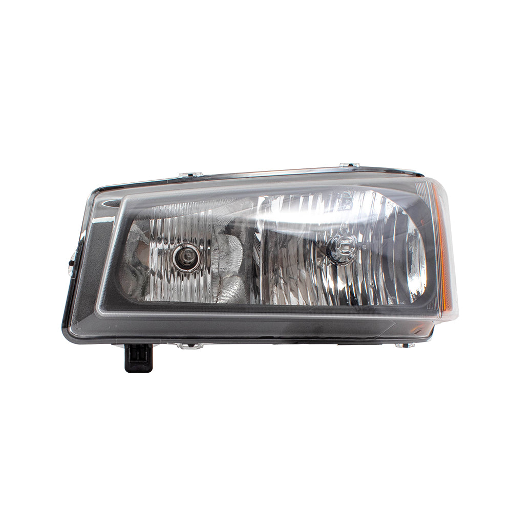 Brock Replacement Driver Halogen Headlight w/ Fluted Reflector Left Compatible with 2003-2006 Avalanche Silverado Pickup Truck 10396913