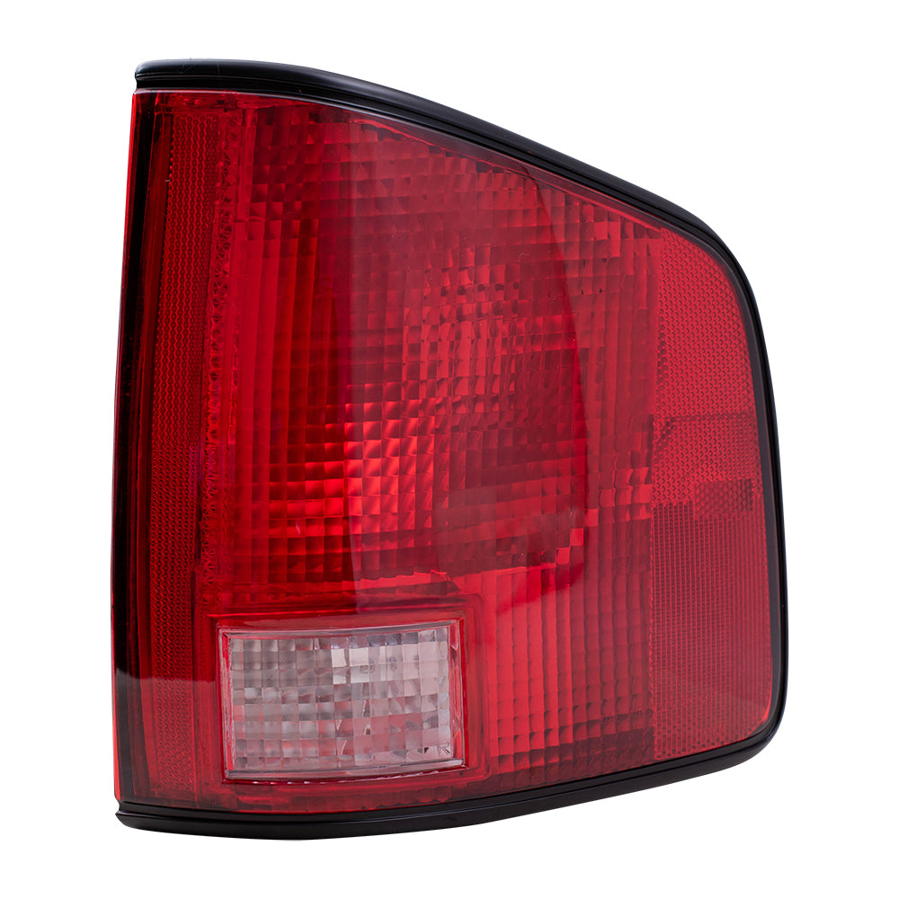 Brock Replacement Passenger Side Tail Light Unit with Black Edge Compatible with 1994-2004 S10, 94-04 Sonoma and 96-00 Hombre 5978196