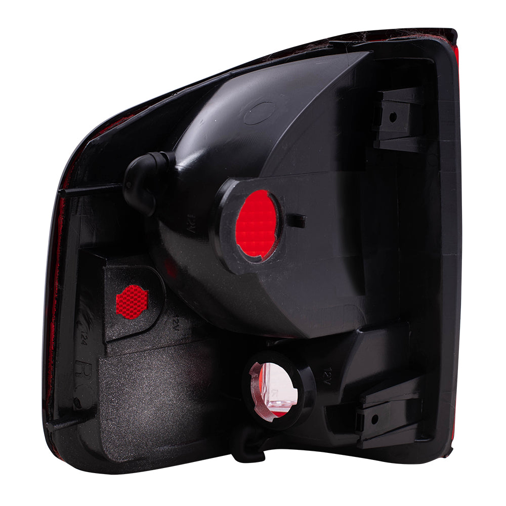 Brock Replacement Passenger Side Tail Light Unit with Black Edge Compatible with 1994-2004 S10, 94-04 Sonoma and 96-00 Hombre 5978196