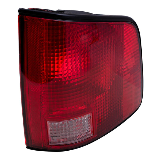 Brock Replacement Passenger Side Tail Light Unit with Black Edge Compatible with 1994-2004 S10, 94-04 Sonoma and 96-00 Hombre 5978196