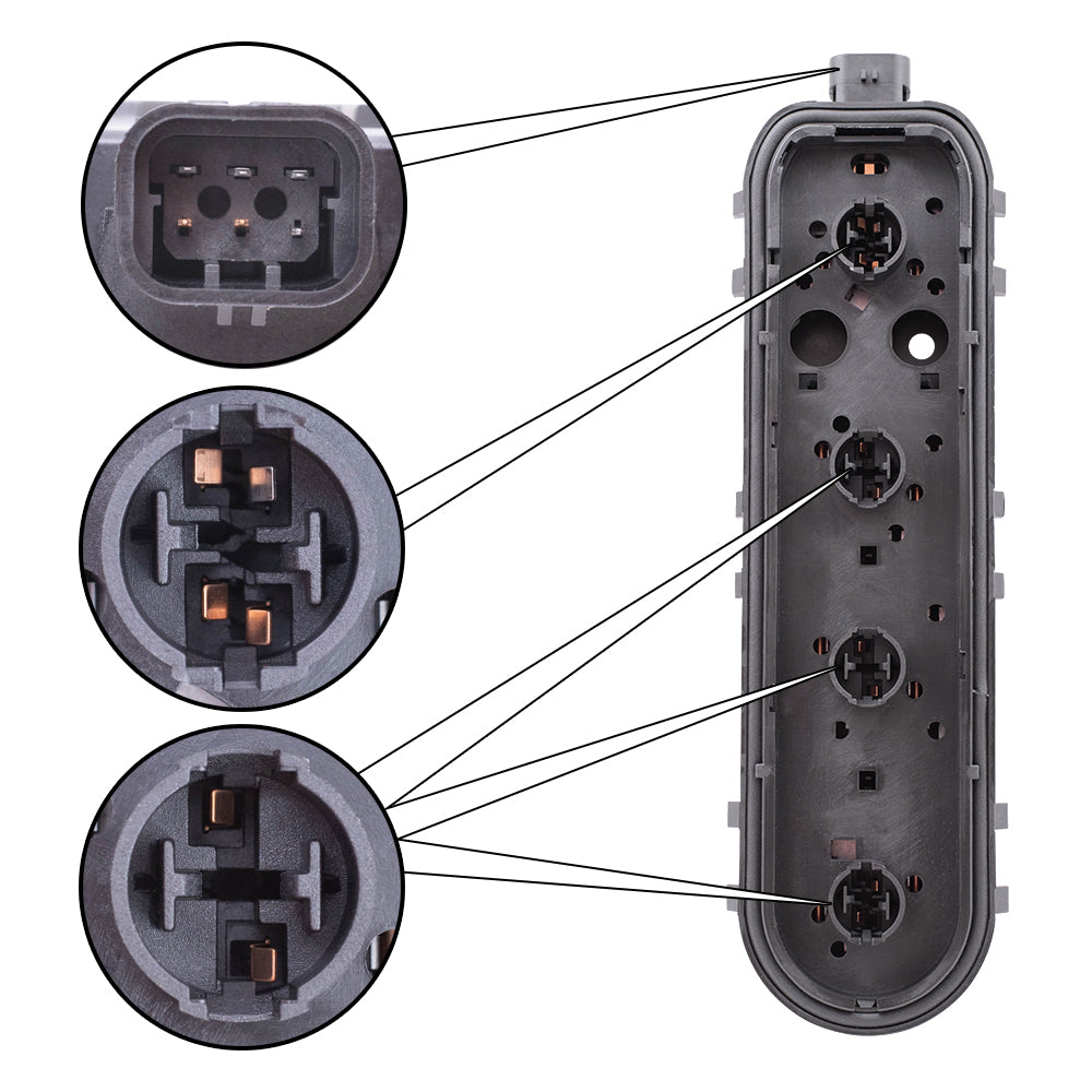 Brock Replacement Passenger Tail Light Circuit Board Compatible with 97-05 Venture Silhouette Montana Trans Sport 12335927