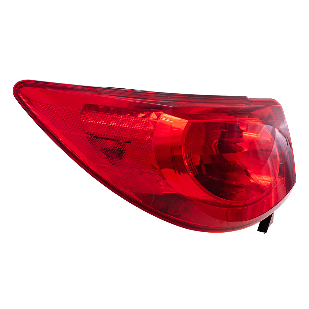 Brock Replacement Driver Tail Light Quarter Panel Mounted Taillamp Compatible with 09-12 Traverse 15912687