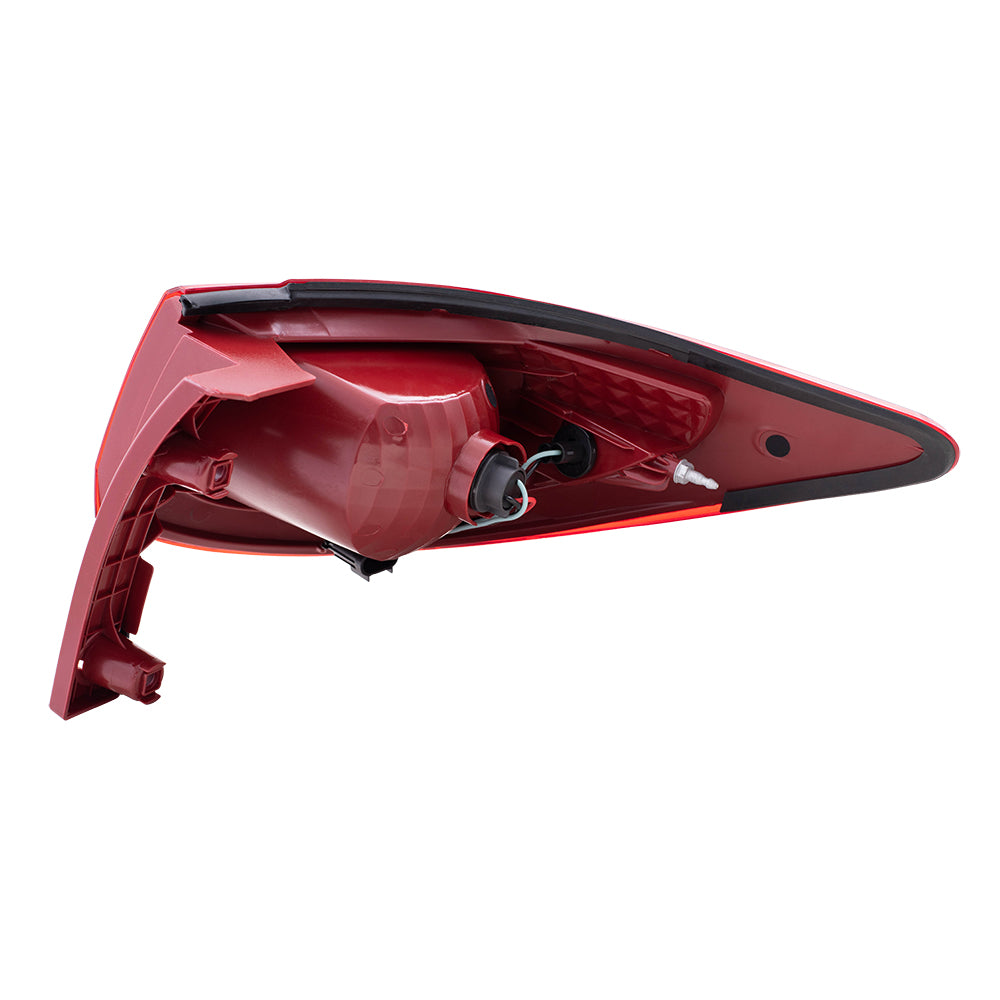 Brock Replacement Driver Tail Light Quarter Panel Mounted Taillamp Compatible with 09-12 Traverse 15912687