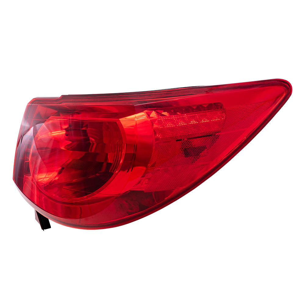 Brock Replacement Passenger Tail Light Quarter Panel Mounted Taillamp Compatible with 09-12 Traverse 15912686