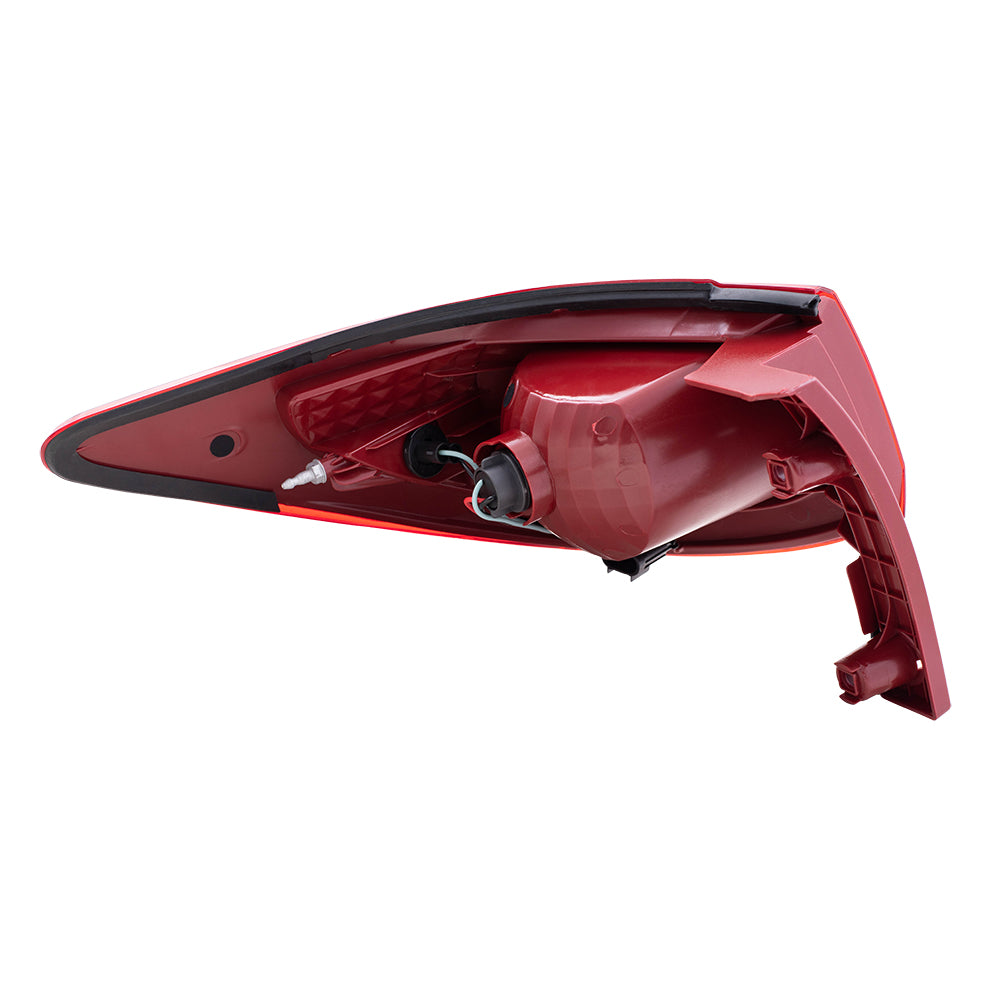 Brock Replacement Passenger Tail Light Quarter Panel Mounted Taillamp Compatible with 09-12 Traverse 15912686