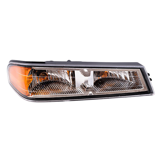 Park Signal Light fits 05-08 Chevy Colorado Pickup Passenger Lens Chrome Housing