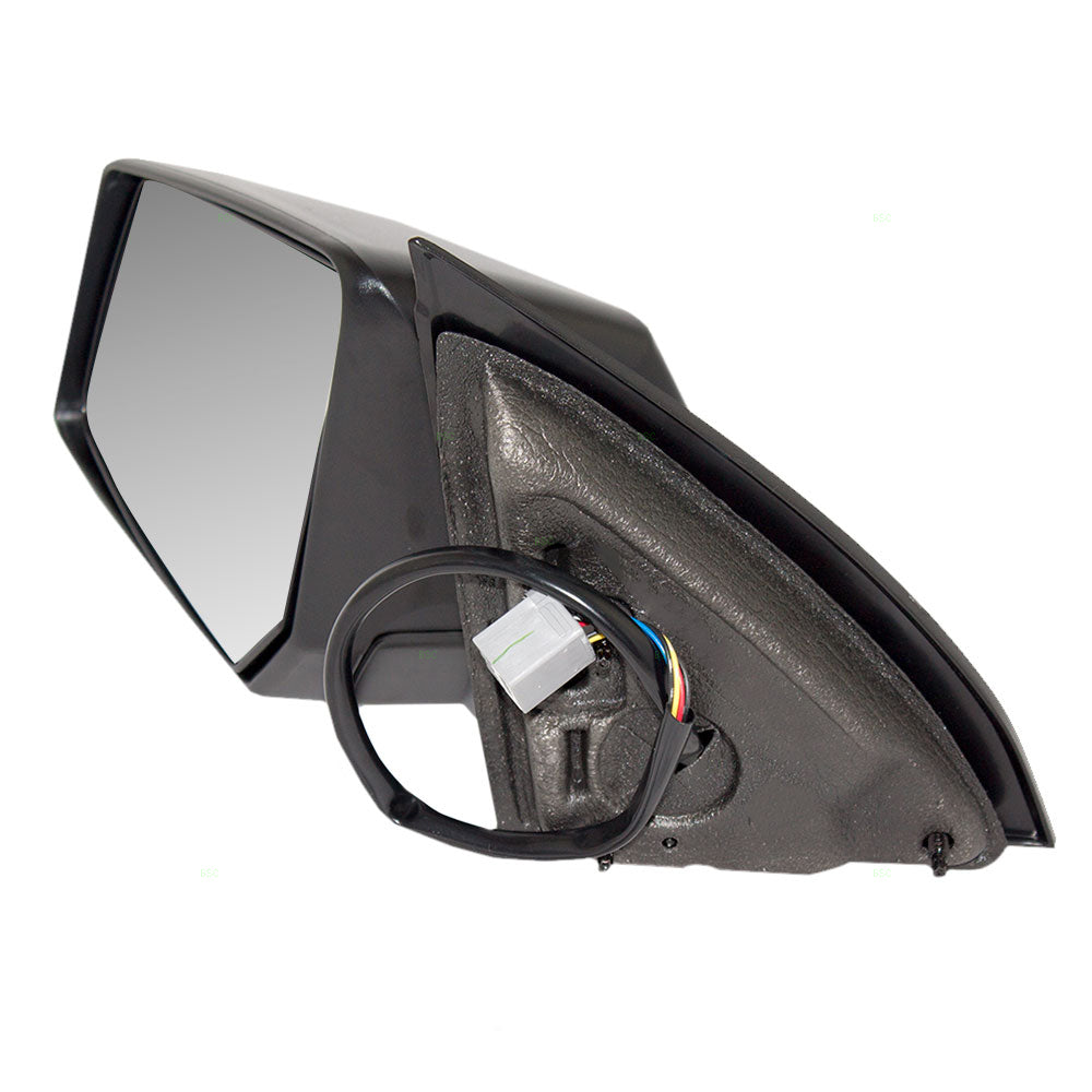 Brock Replacement Driver Power Side Door Mirror Heated Manual Folding Compatible with Outlook Acadia Traverse