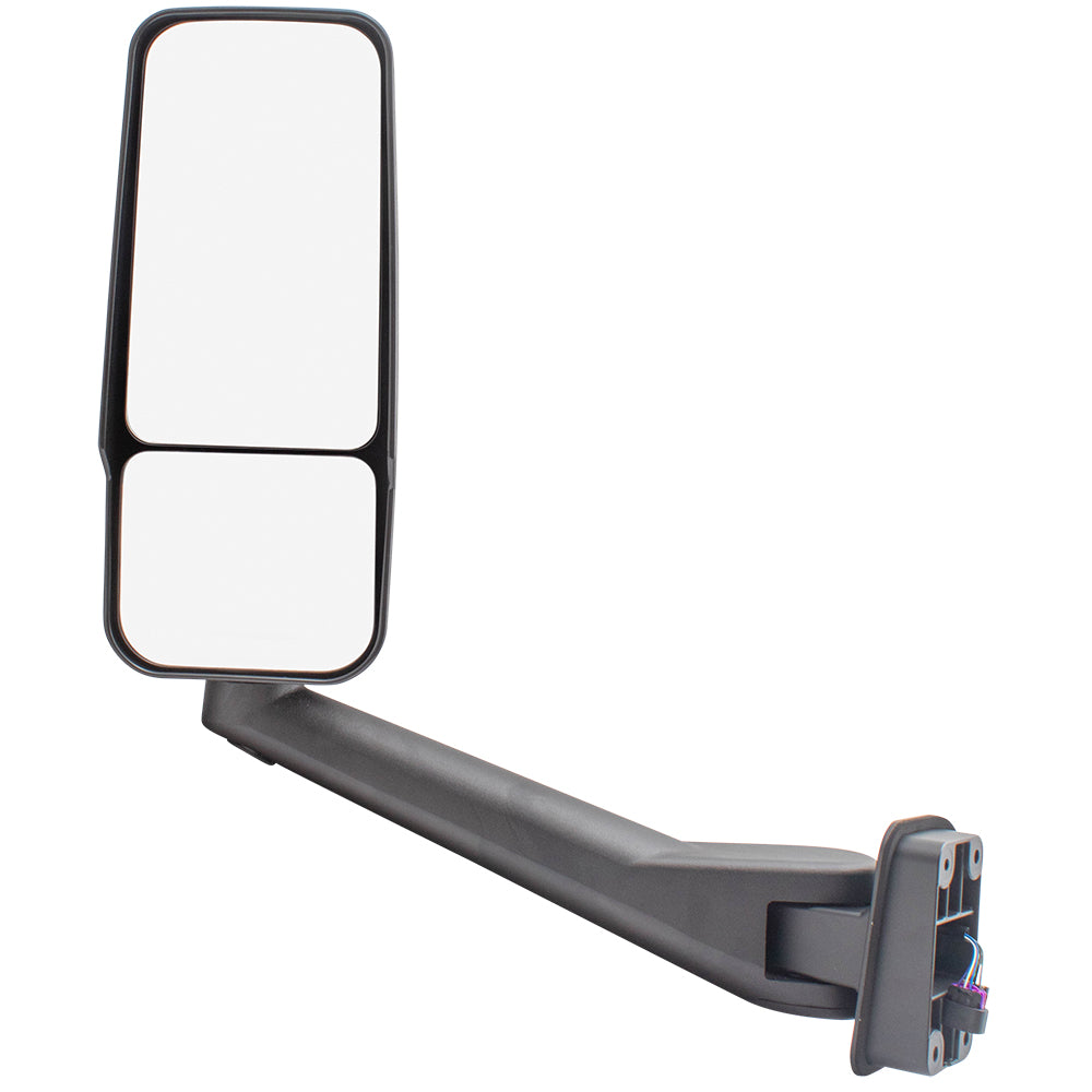 Brock Replacement Driver Manual Side Door Mirror Heated Compatible with 2003-2009 Kodiak Topkick Truck