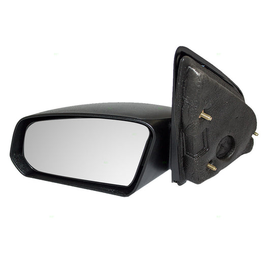 Brock Replacement Driver Manual Side Door Mirror Textured Compatible with 2003-2007 Ion Sedan 22726678