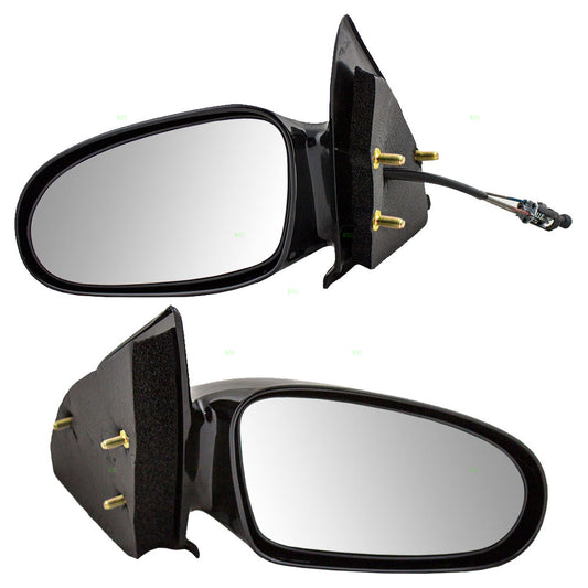 Brock Replacement Driver and Passenger Set Manual Side Door Mirrors Compatible with 1996-2002 S Series Sedan Wagon 21170589 21170588